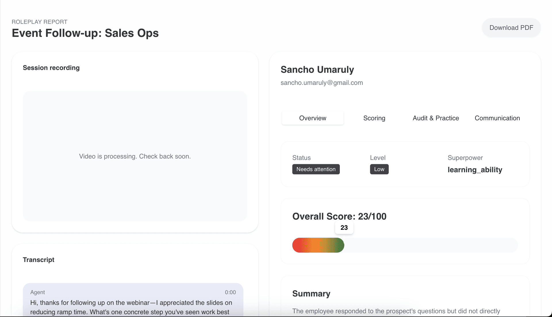 Sales analysis in Daryn LAB